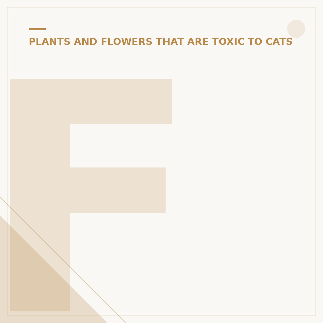 Feline Toxic Plants: What's Dangerous for Cats?