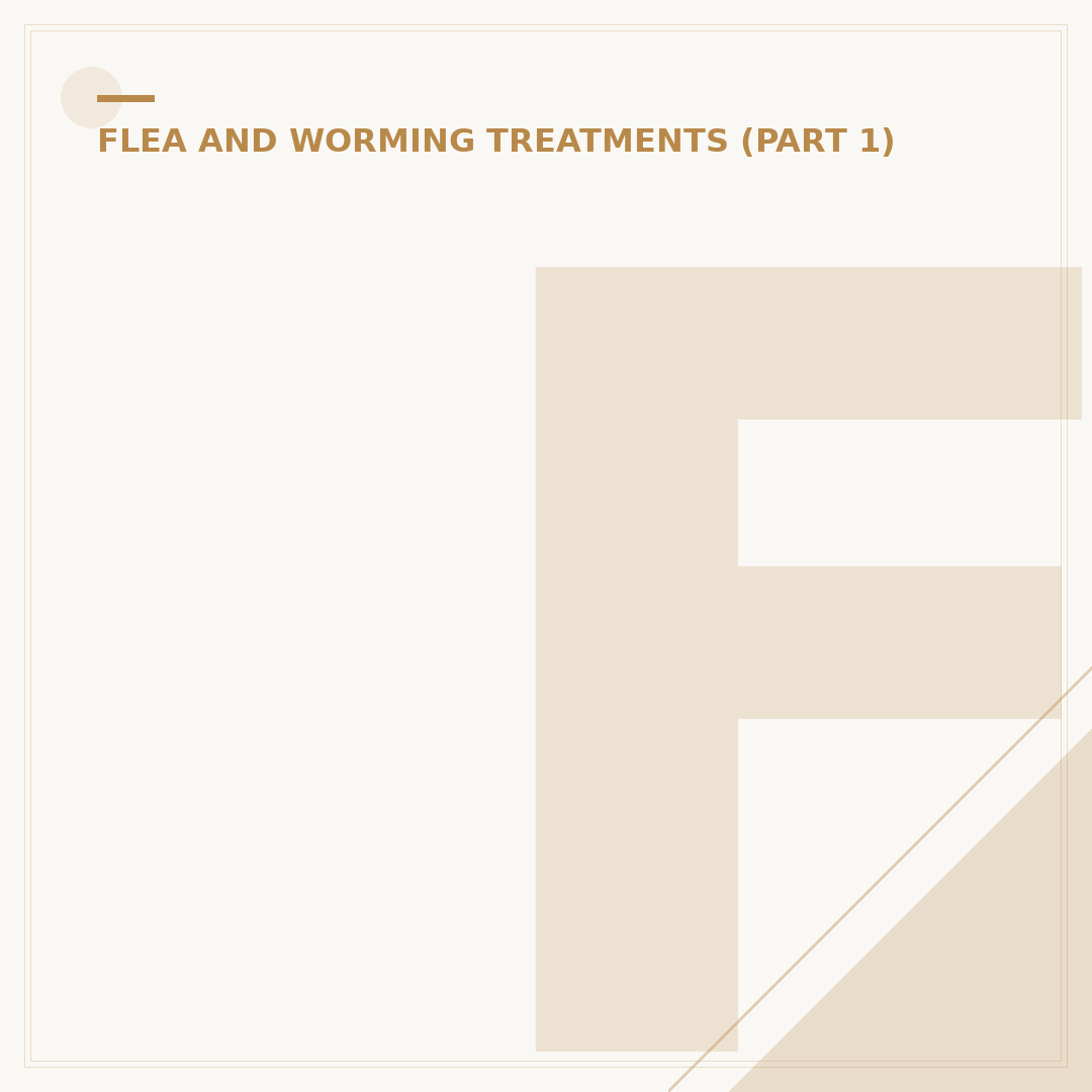Flea and Worm Tablets for Dogs: What You Need