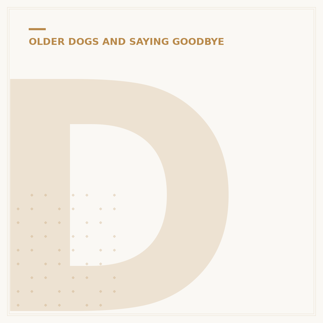 Diarrhea in Old Dogs