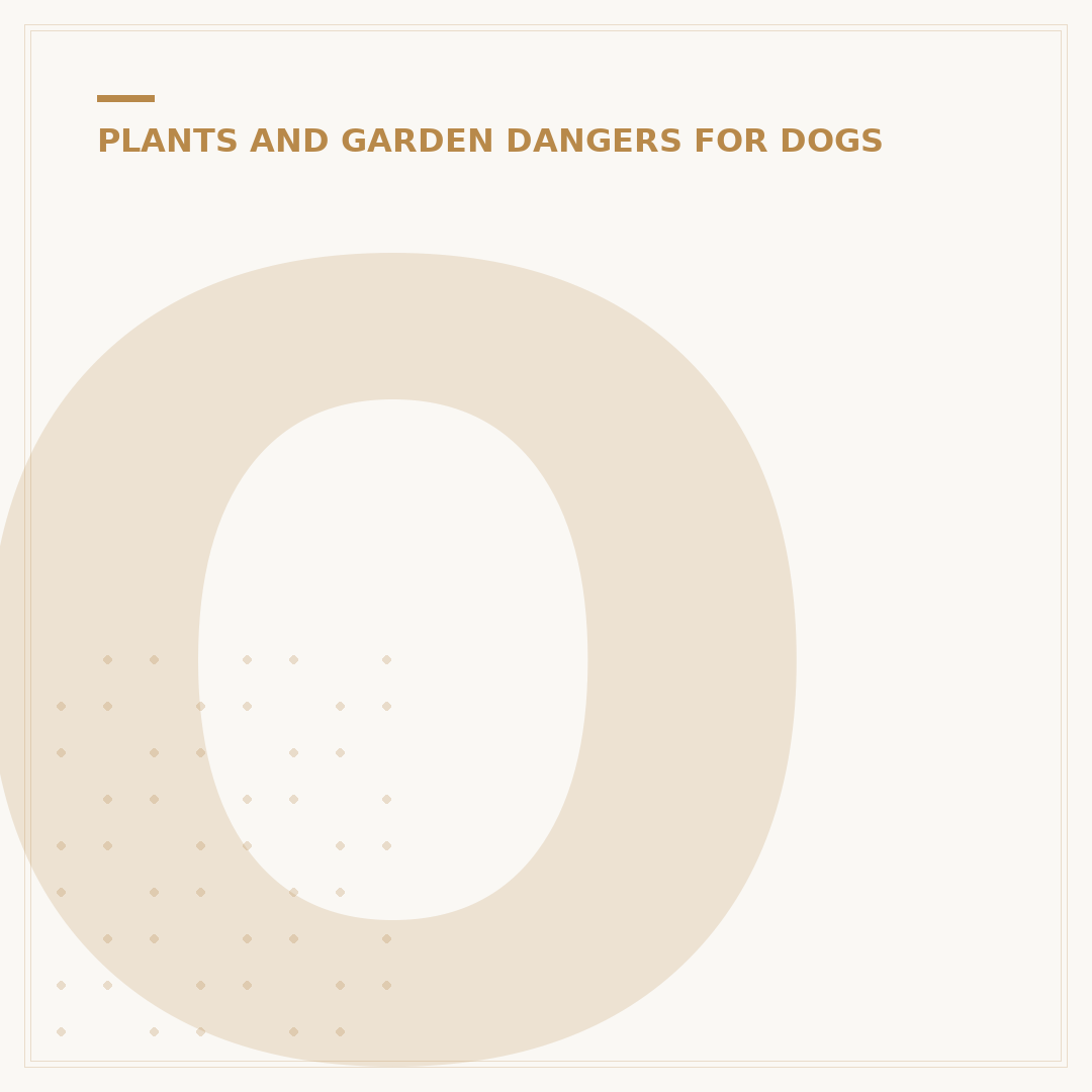 Outdoor Plants Poisonous to Dogs