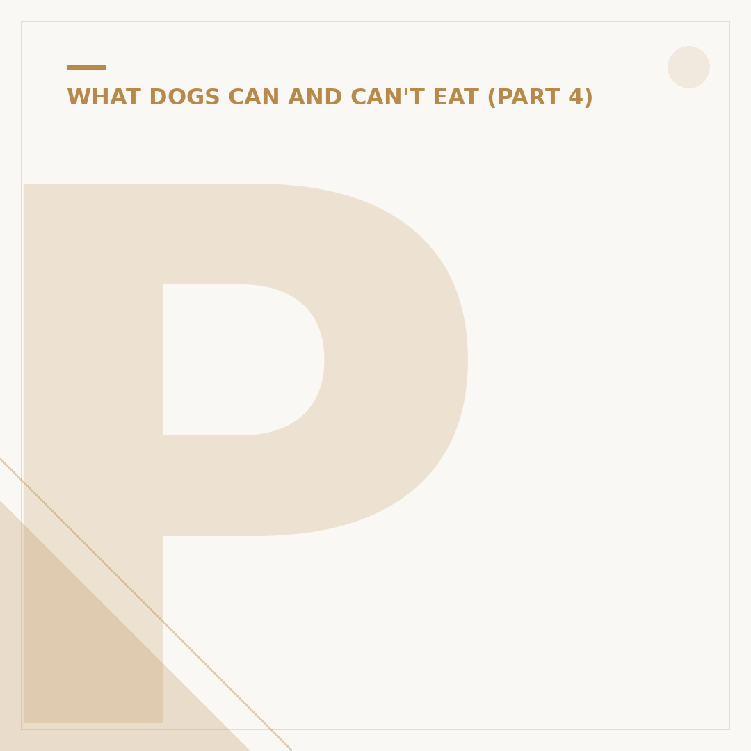 Peas for Dogs