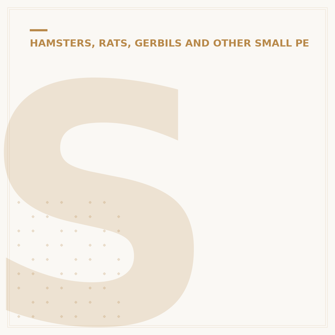 Sprays for Hamsters: Safe Options and What to Avoid