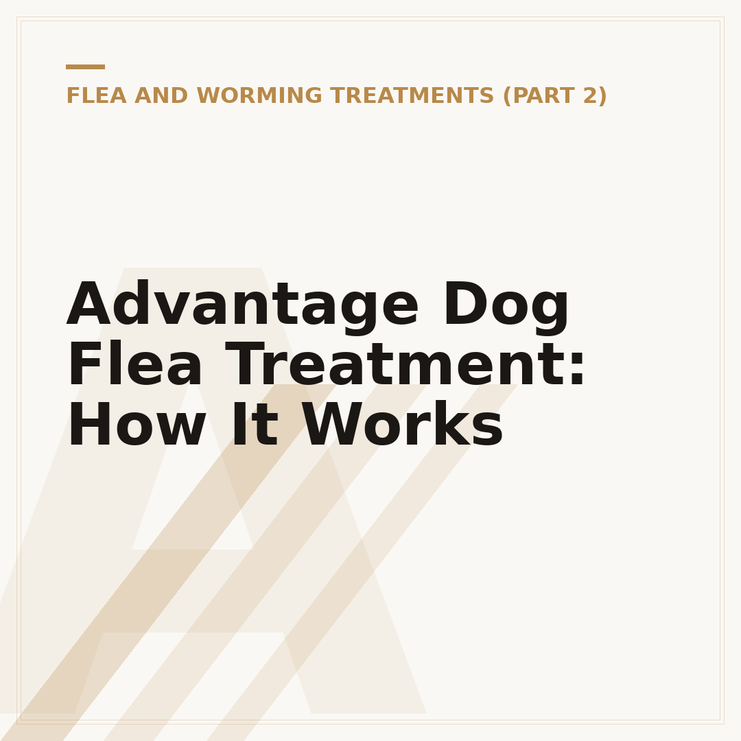 Advantage Dog Flea Treatment: How It Works