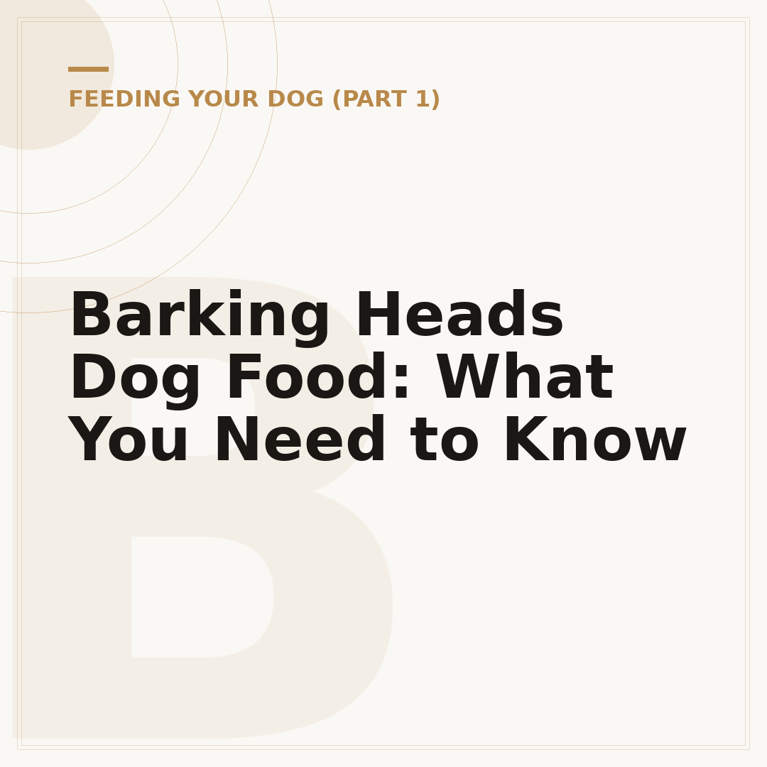 Barking Heads Dog Food: What You Need to Know