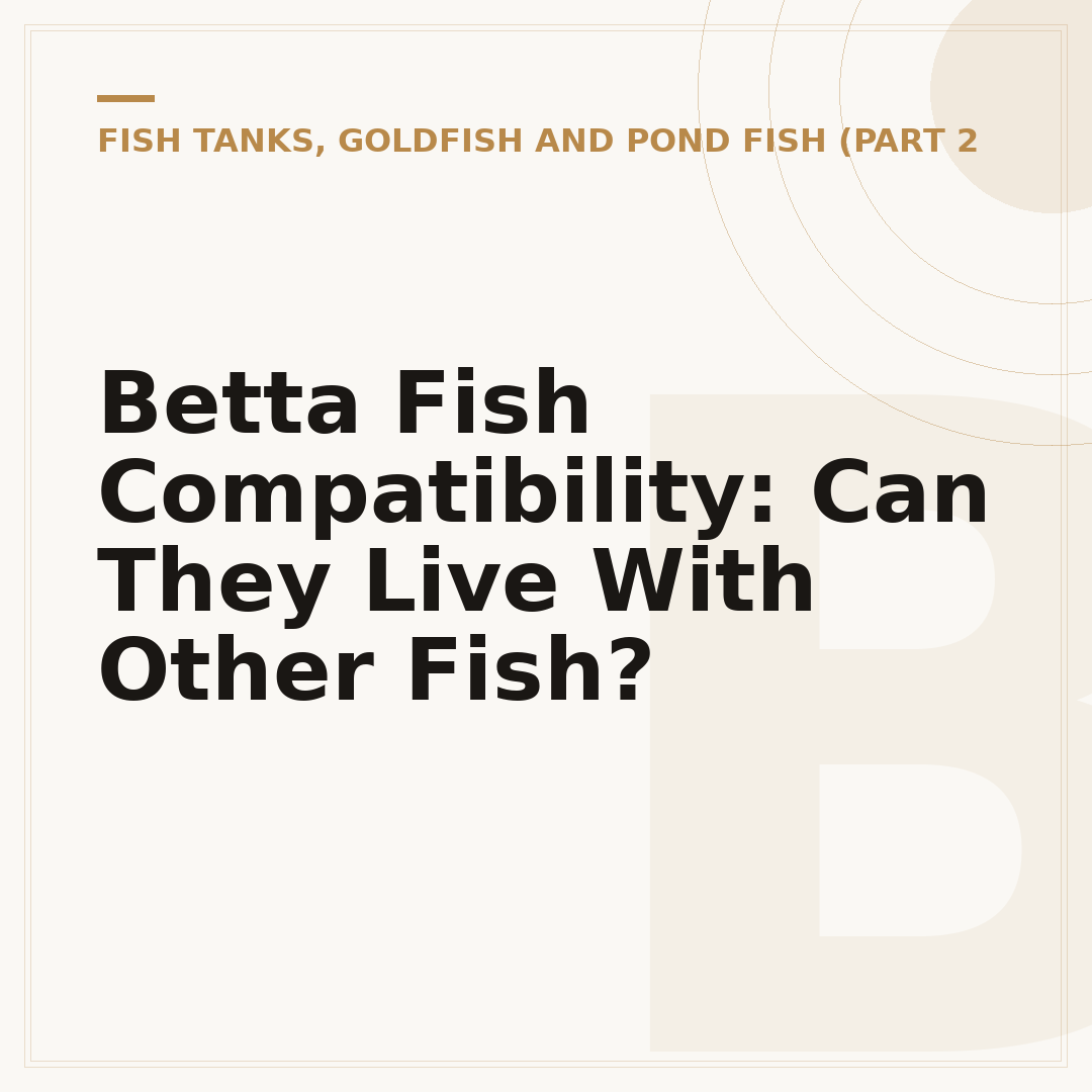 Betta Fish Compatibility: Can They Live With Other Fish?