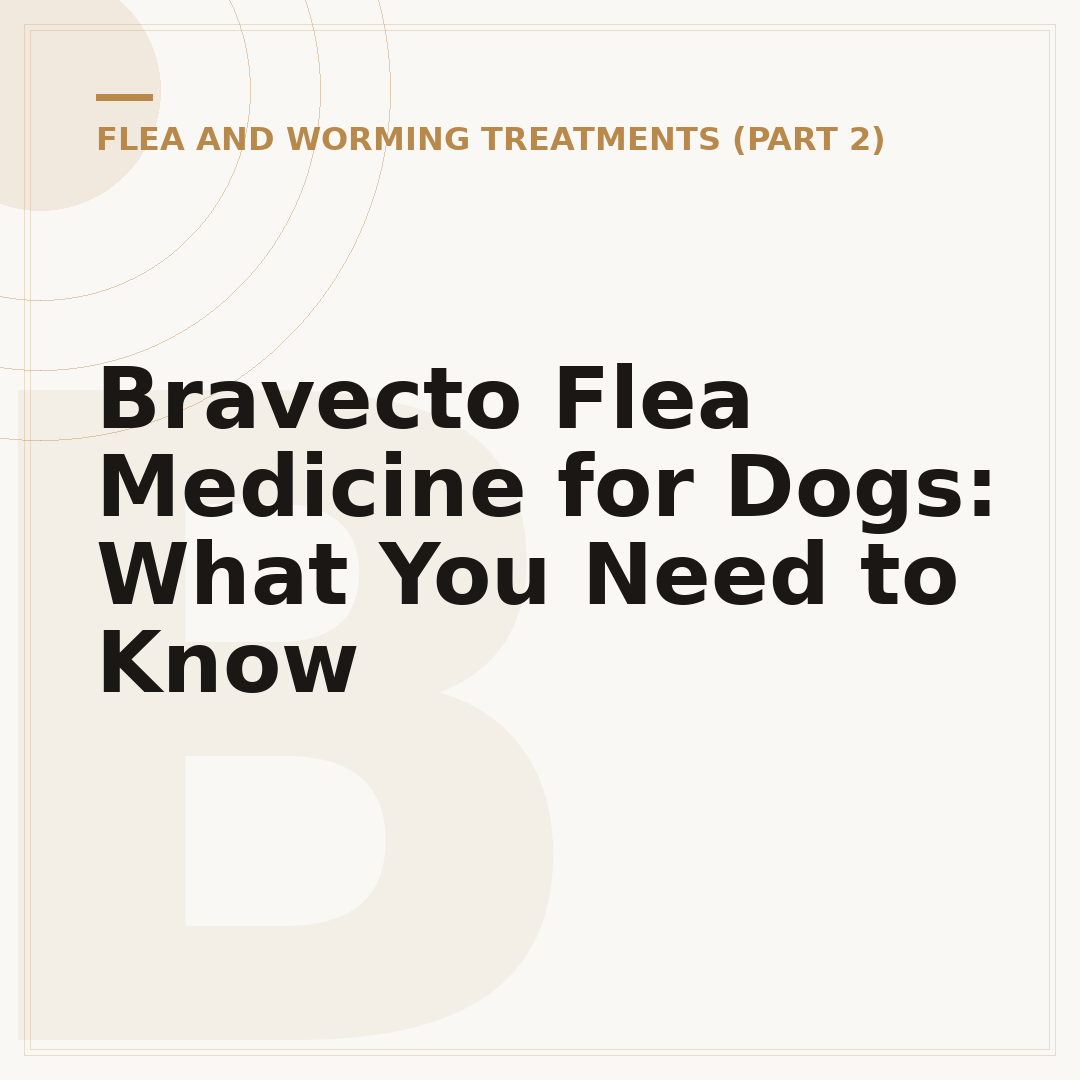 Bravecto Flea Medicine for Dogs: What You Need to Know