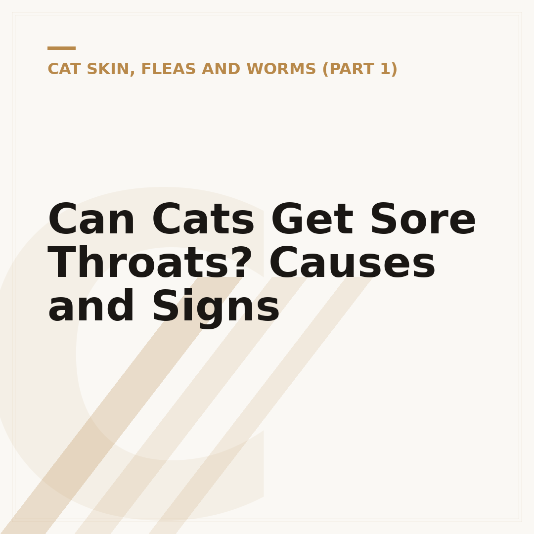 Can Cats Get Sore Throats? Causes and Signs