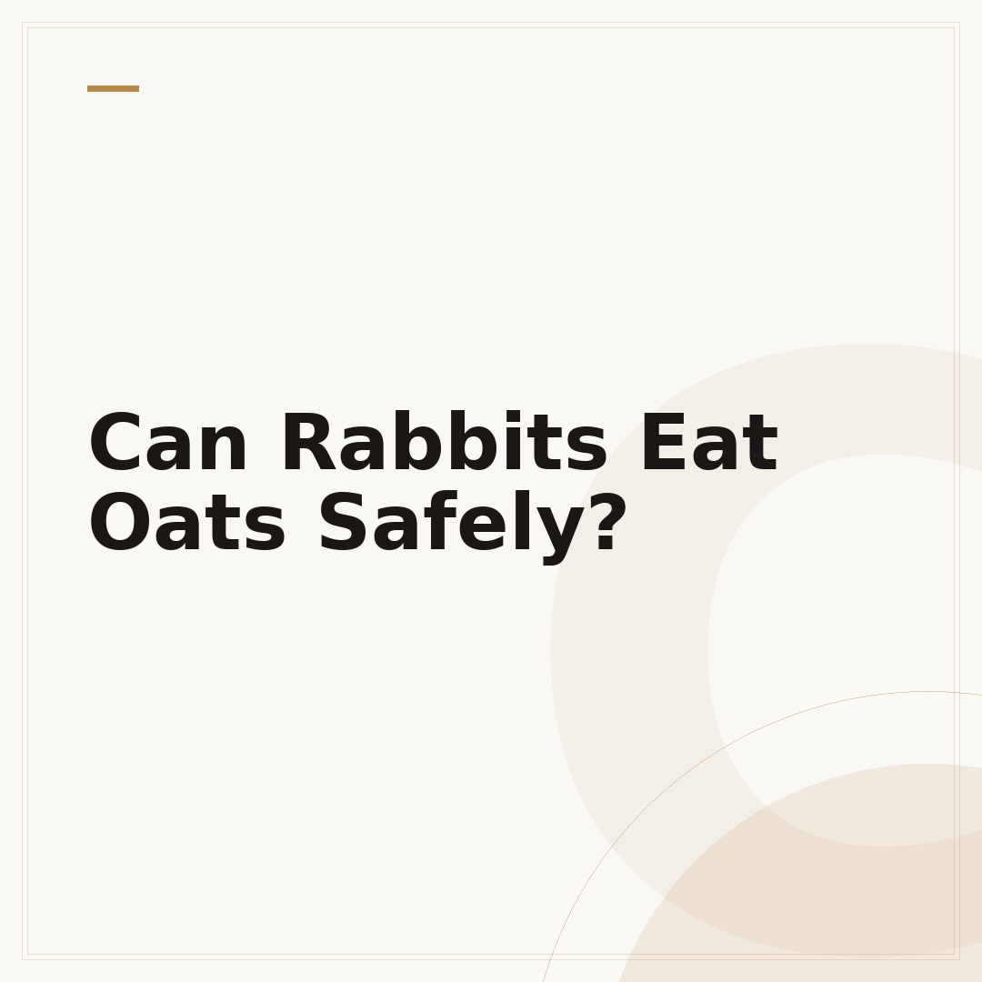 Can Rabbits Eat Oats Safely?