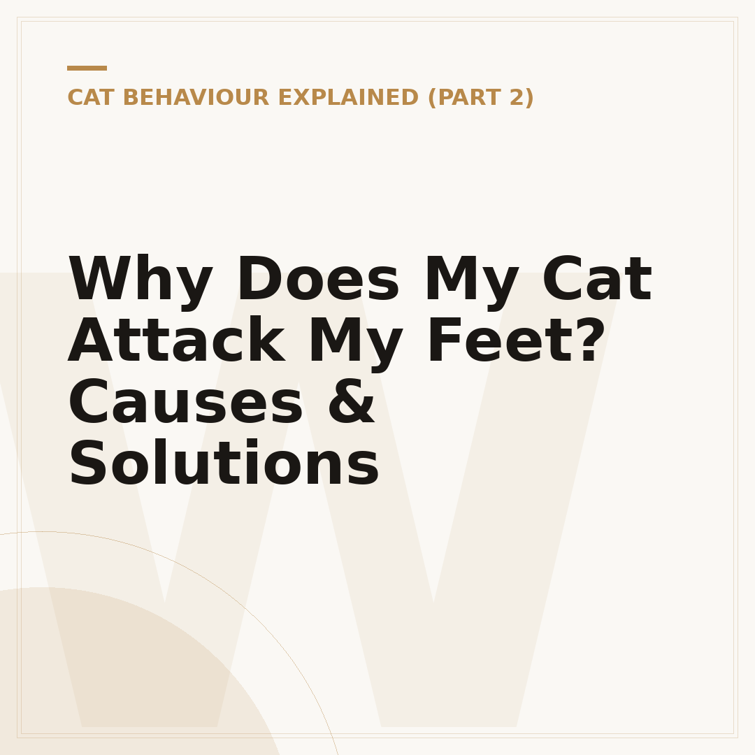 Why Does My Cat Attack My Feet? Causes & Solutions
