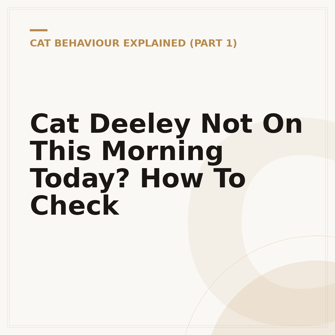 Cat Deeley Not On This Morning Today? How To Check