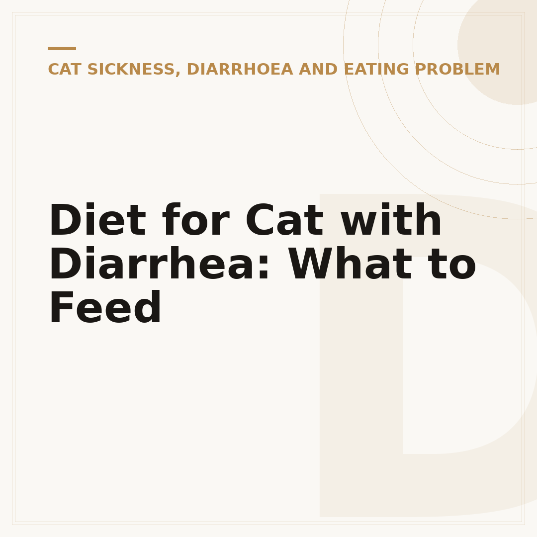 Diet for Cat with Diarrhea: What to Feed