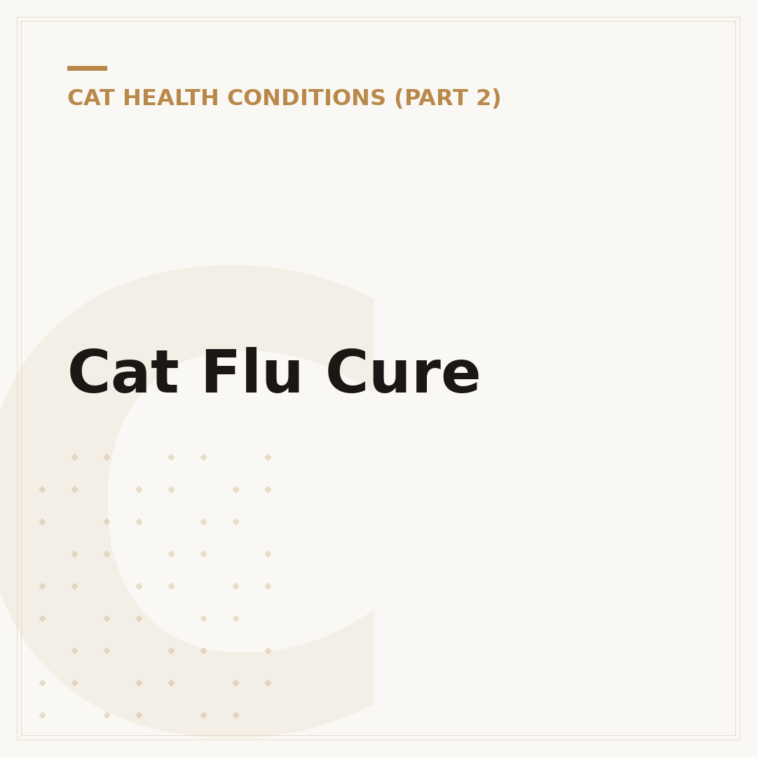 Cat Flu Cure