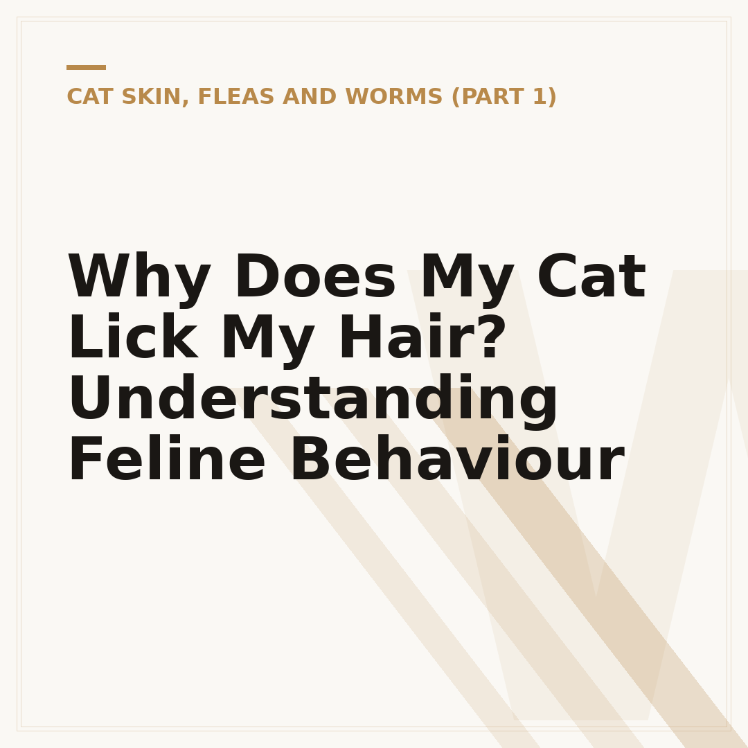 Why Does My Cat Lick My Hair? Understanding Feline Behaviour