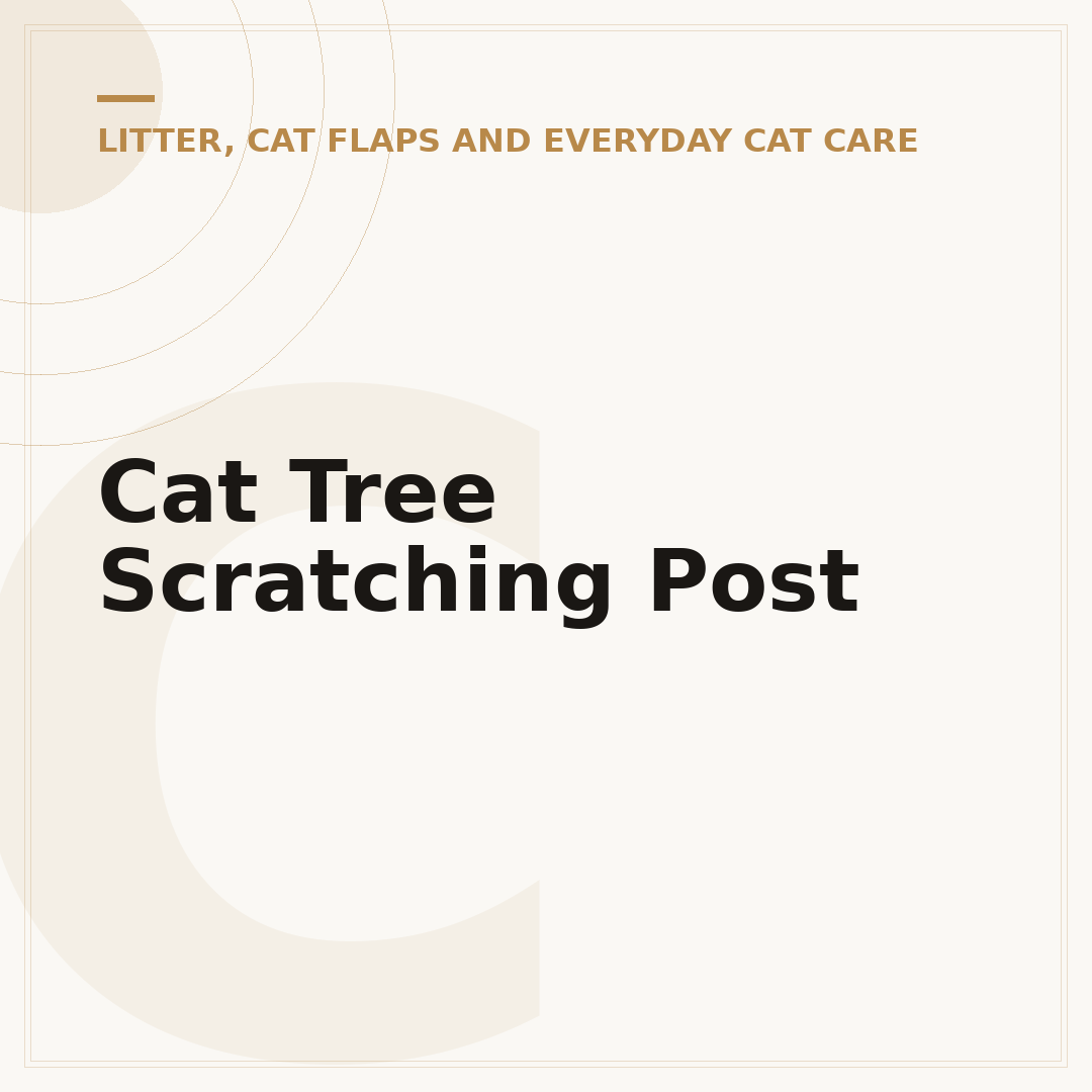Cat Tree Scratching Post