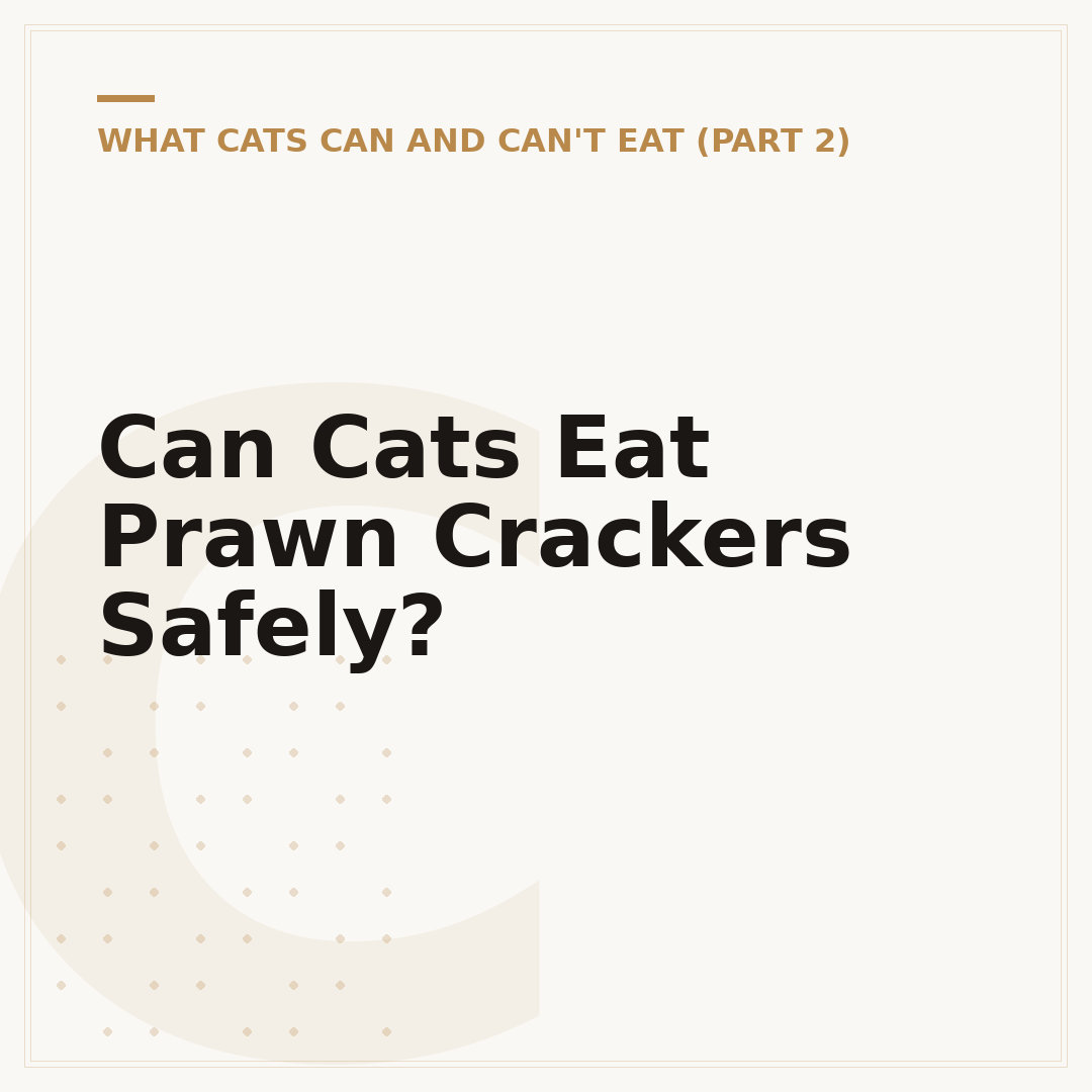 Can Cats Eat Prawn Crackers Safely?