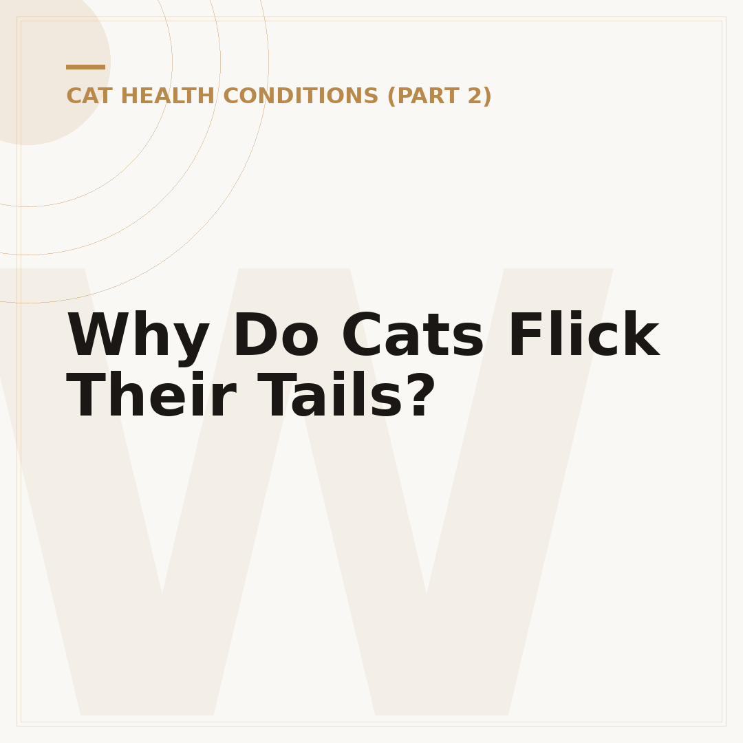 Why Do Cats Flick Their Tails?