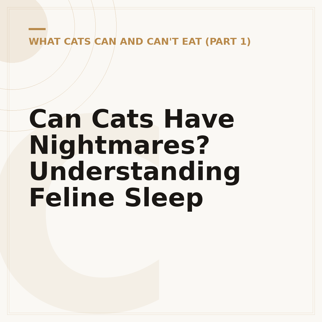Can Cats Have Nightmares? Understanding Feline Sleep