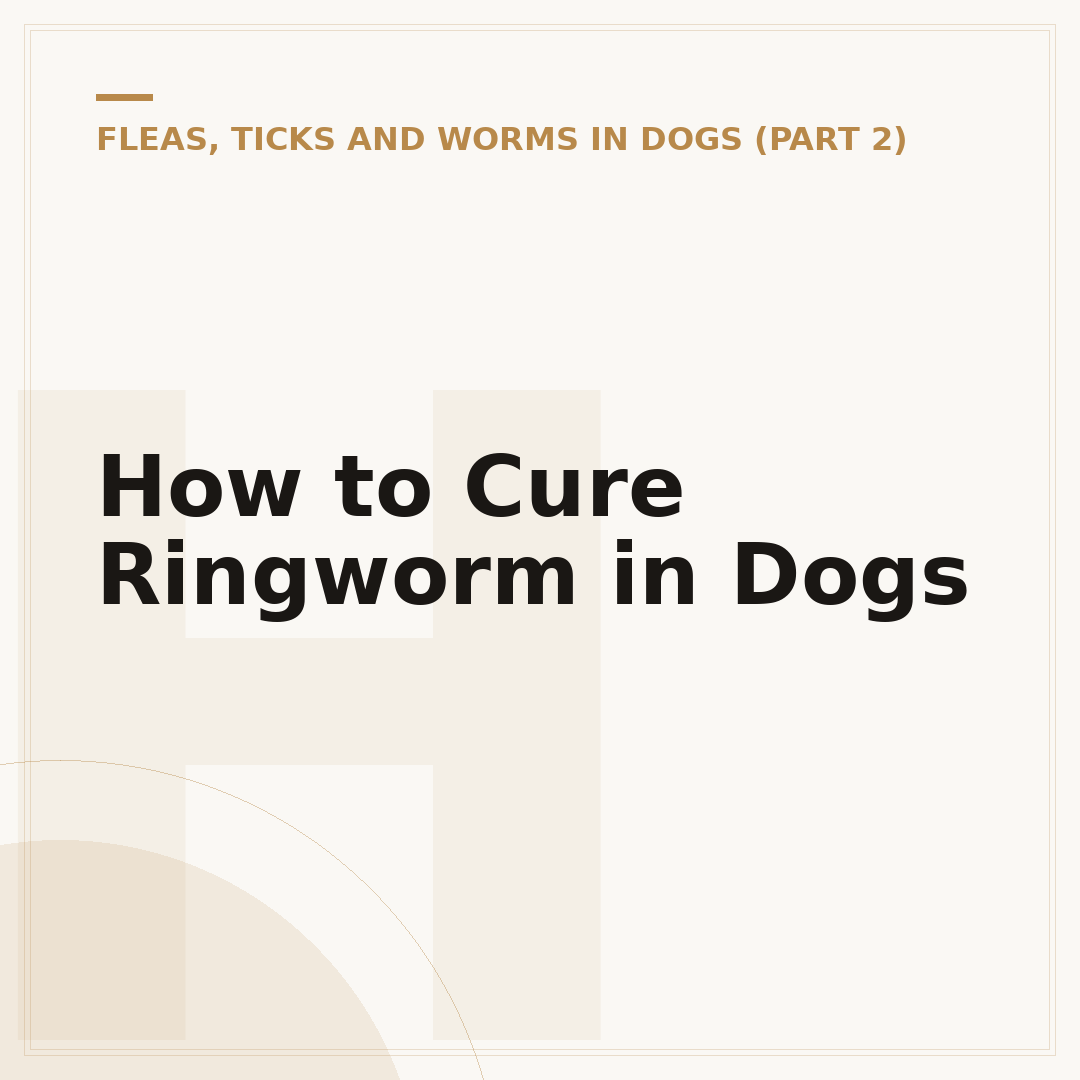 How to Cure Ringworm in Dogs