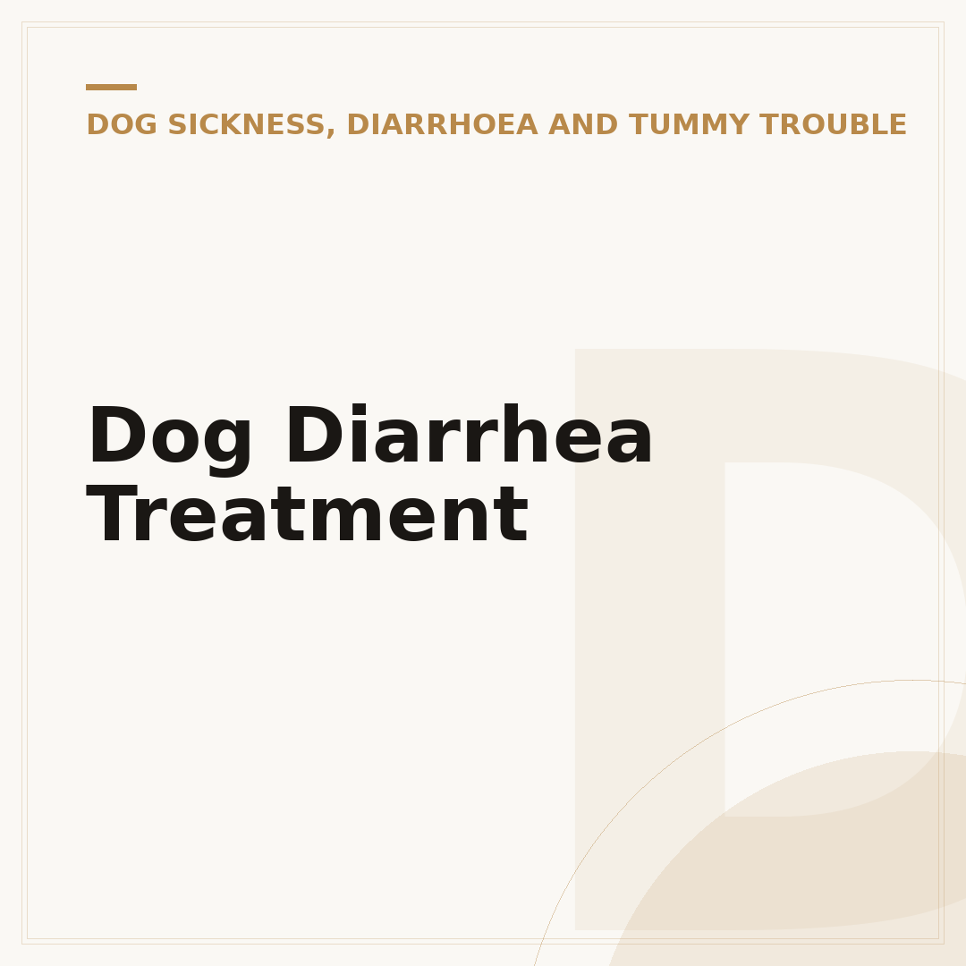 Dog Diarrhea Treatment