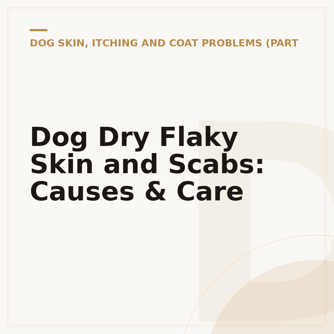 Dog Dry Flaky Skin and Scabs: Causes & Care