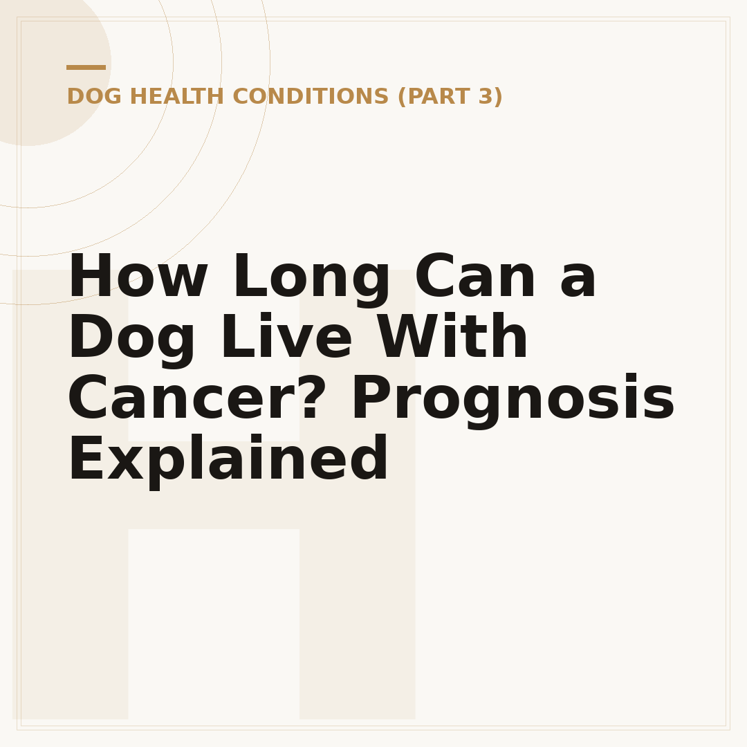 How Long Can a Dog Live With Cancer? Prognosis Explained