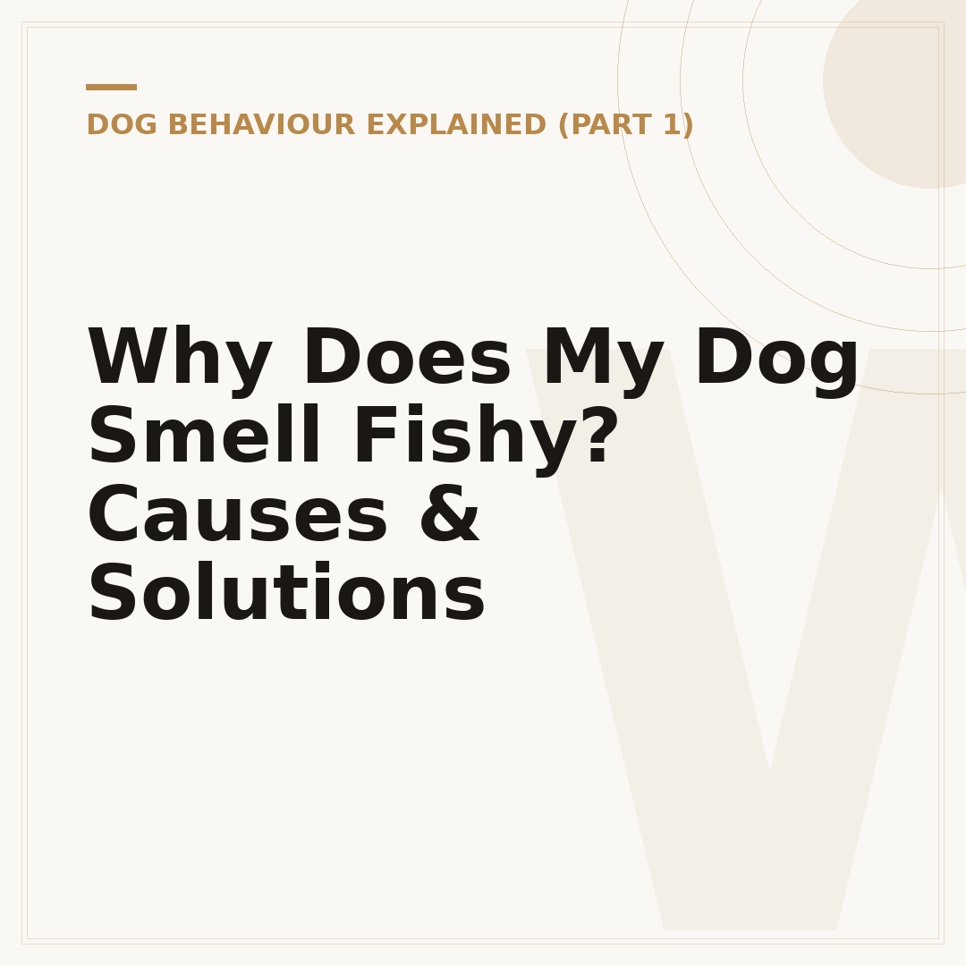 Why Does My Dog Smell Fishy? Causes & Solutions