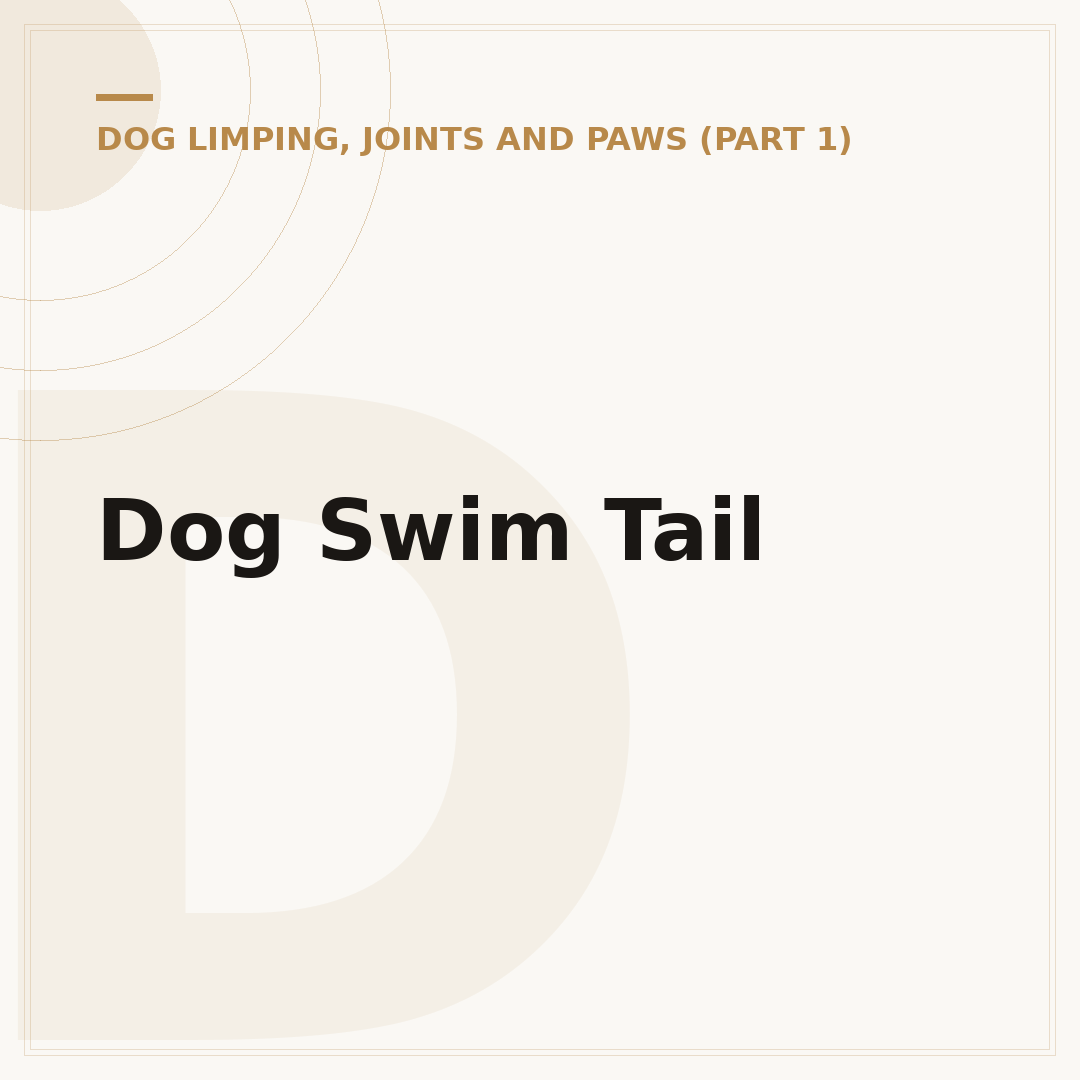 Dog Swim Tail