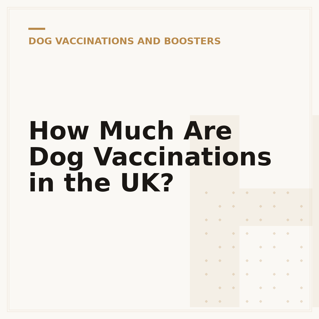 How Much Are Dog Vaccinations in the UK?