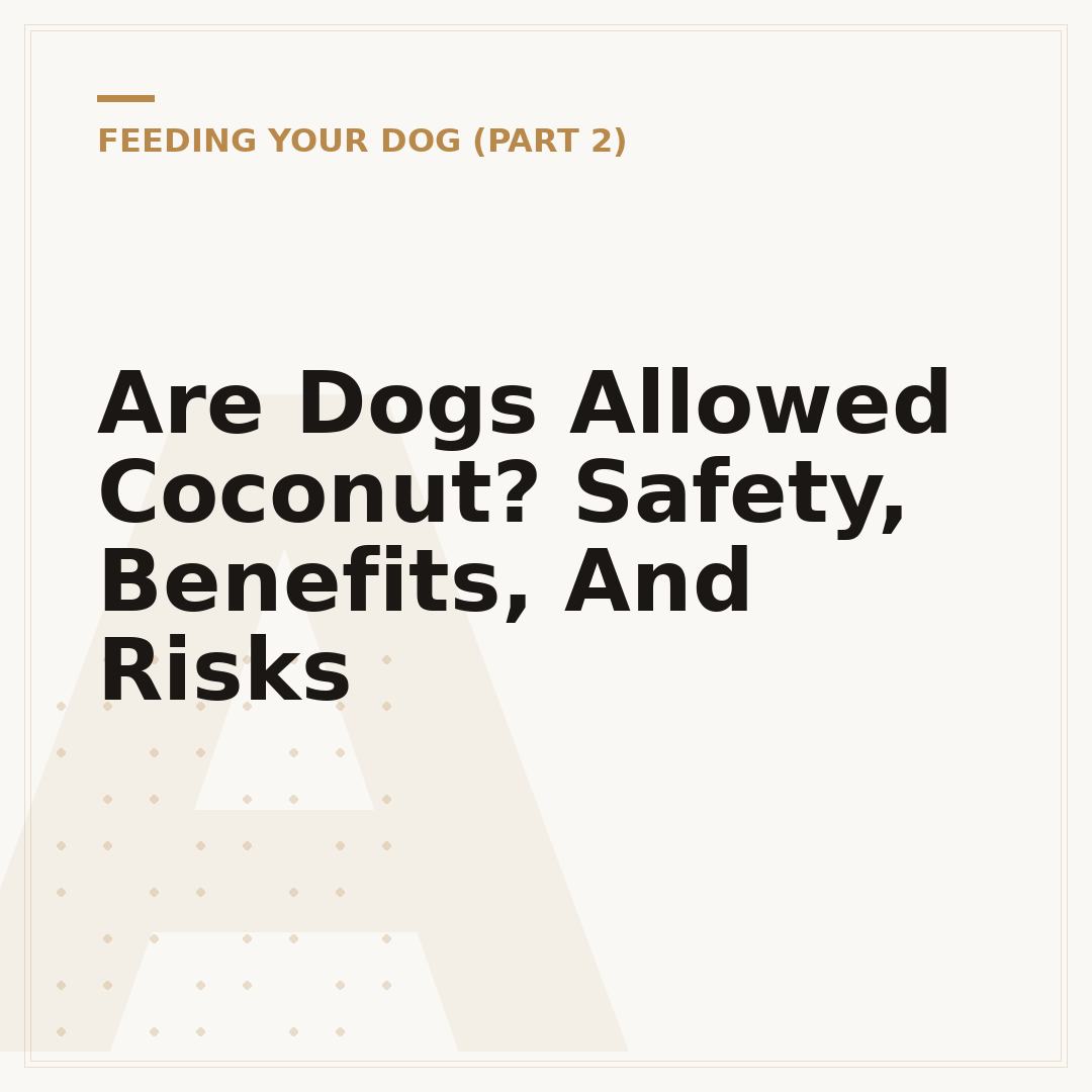 Are Dogs Allowed Coconut? Safety, Benefits, And Risks