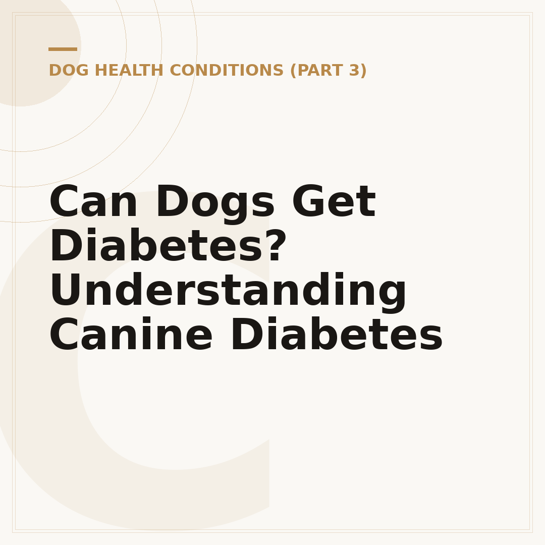 Can Dogs Get Diabetes? Understanding Canine Diabetes