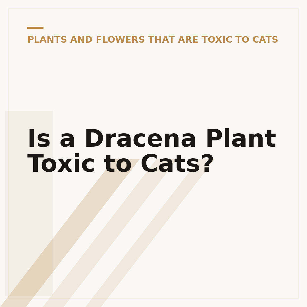 Is a Dracena Plant Toxic to Cats?