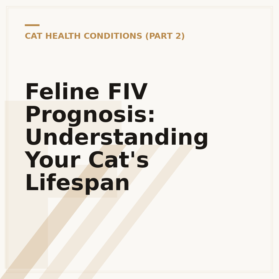 Feline FIV Prognosis: Understanding Your Cat's Lifespan