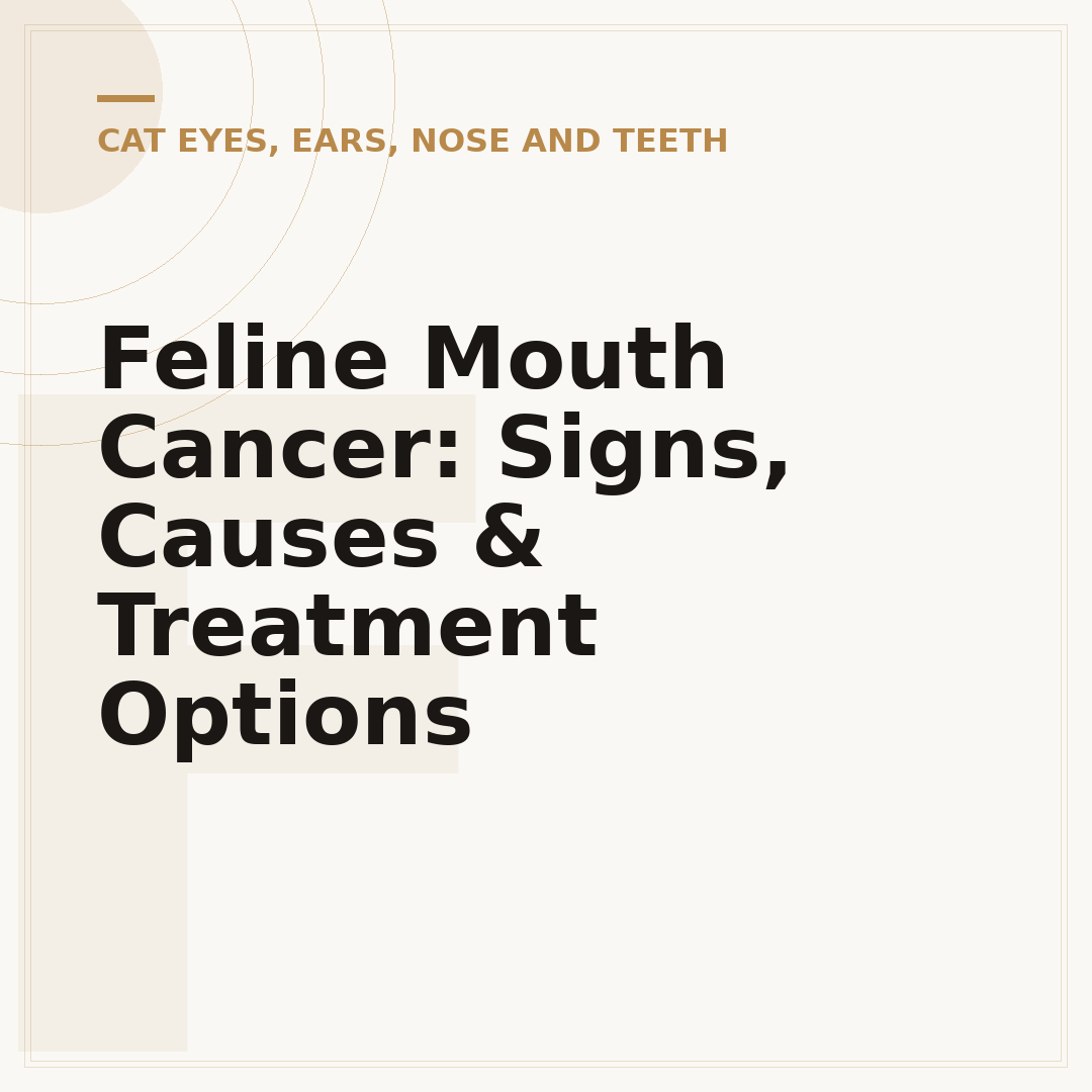 Feline Mouth Cancer: Signs, Causes & Treatment Options