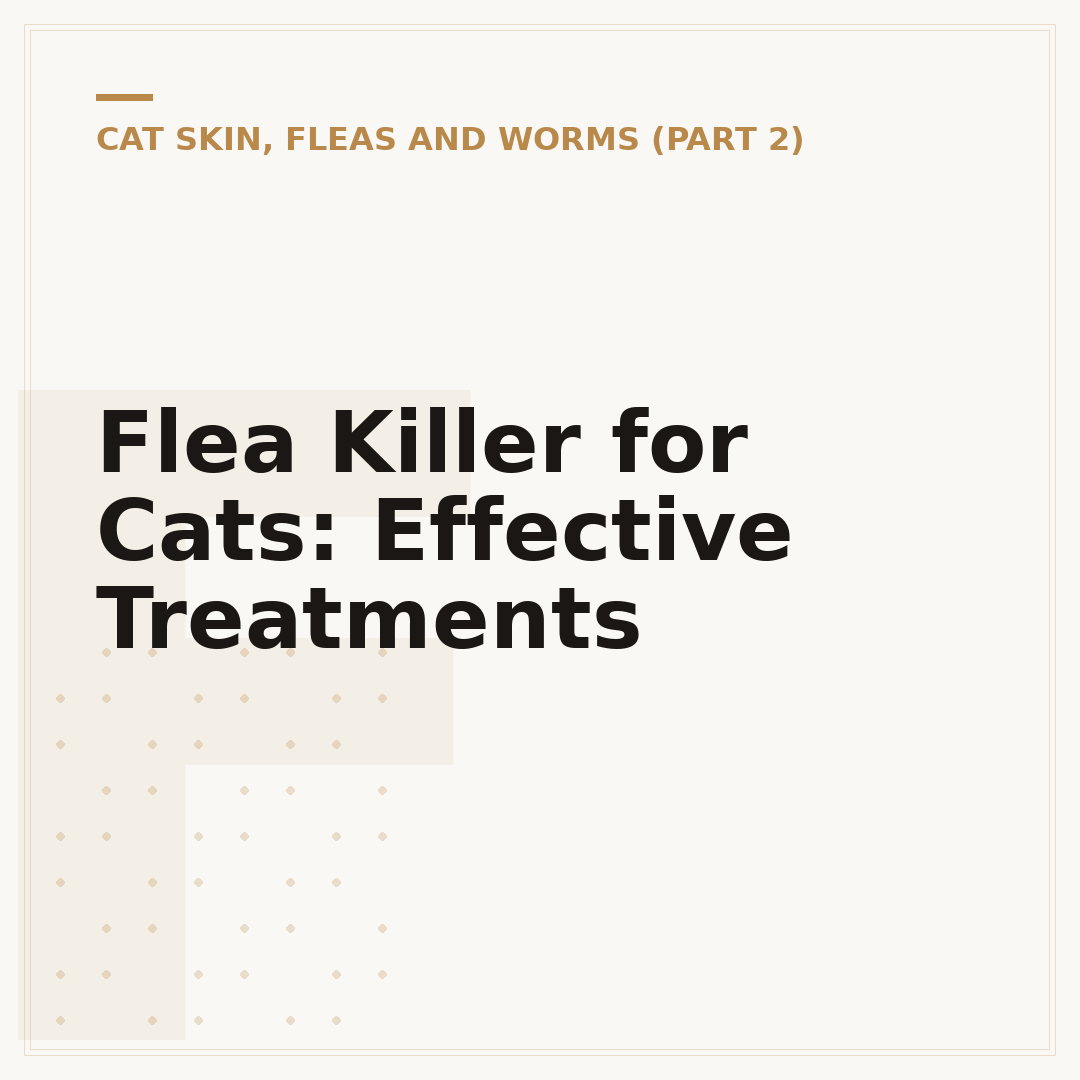 Flea Killer for Cats: Effective Treatments
