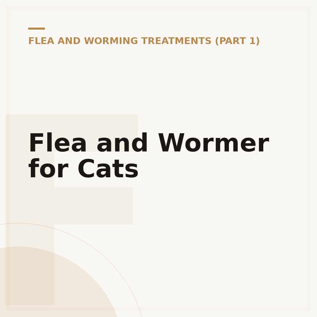 Flea and Wormer for Cats