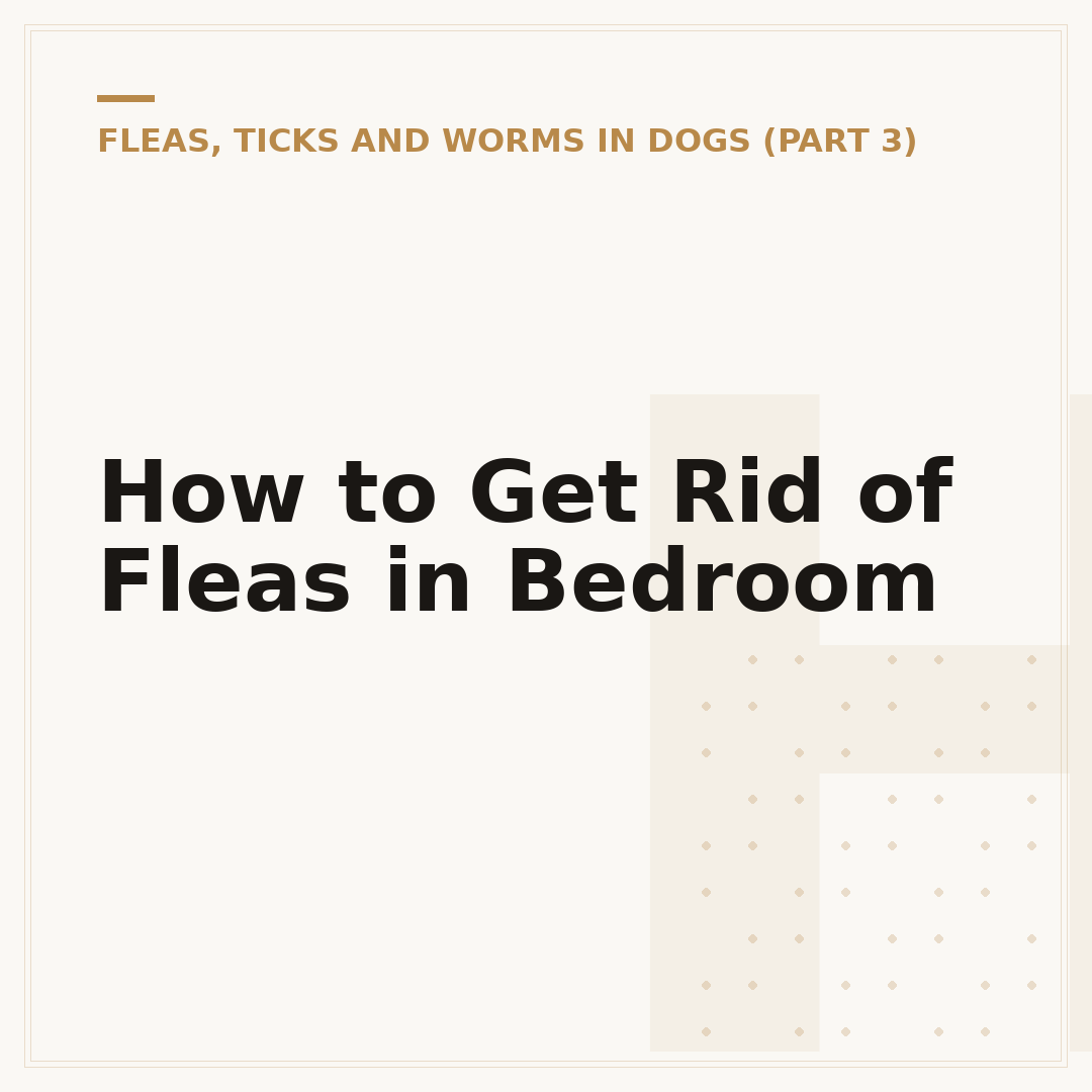 How to Get Rid of Fleas in Bedroom