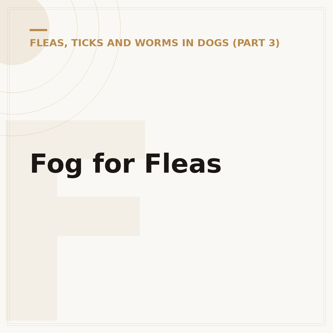 Fog for Fleas