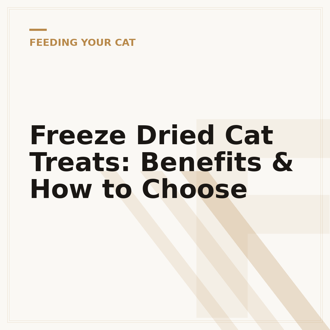 Freeze Dried Cat Treats: Benefits & How to Choose