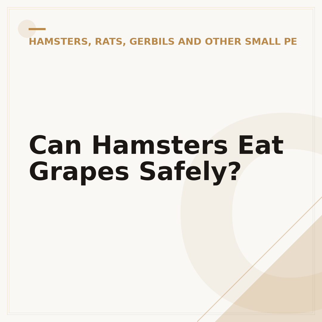 Can Hamsters Eat Grapes Safely?
