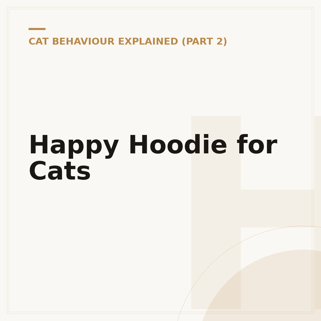 Happy Hoodie for Cats
