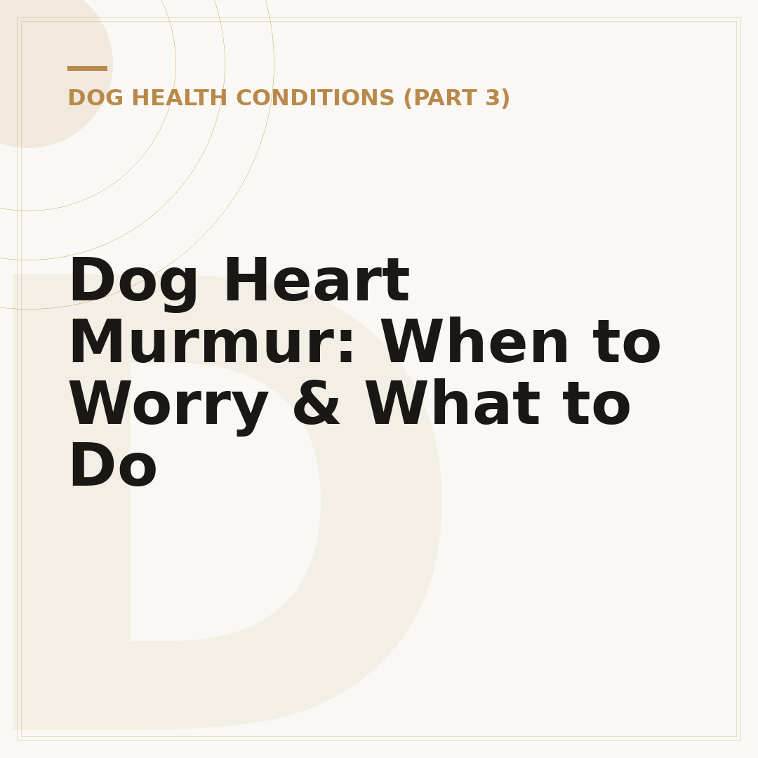 Dog Heart Murmur: When to Worry & What to Do