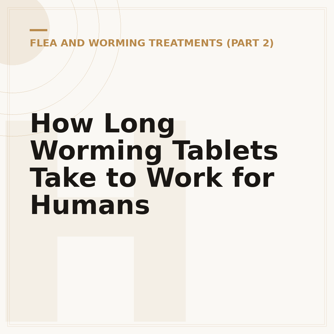 How Long Worming Tablets Take to Work for Humans