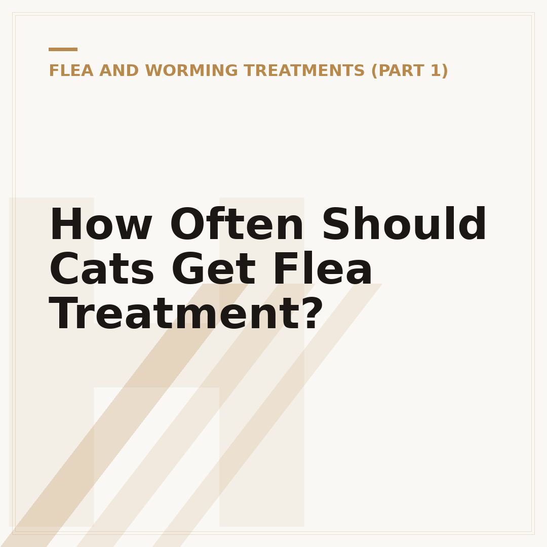 How Often Should Cats Get Flea Treatment?