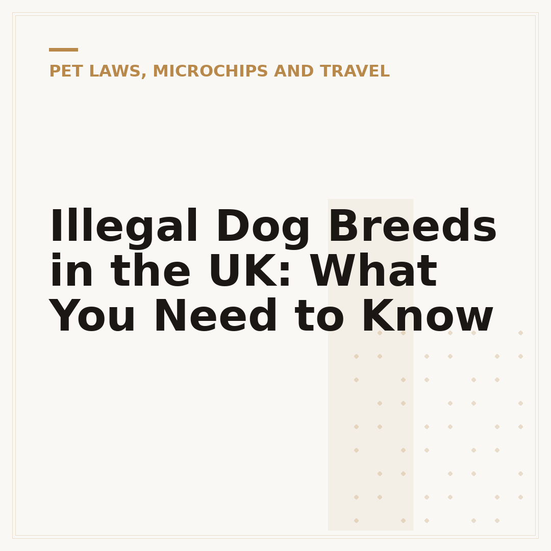 Illegal Dog Breeds in the UK: What You Need to Know