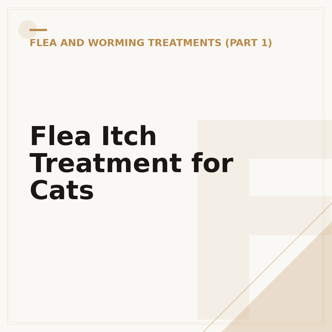 Flea Itch Treatment for Cats