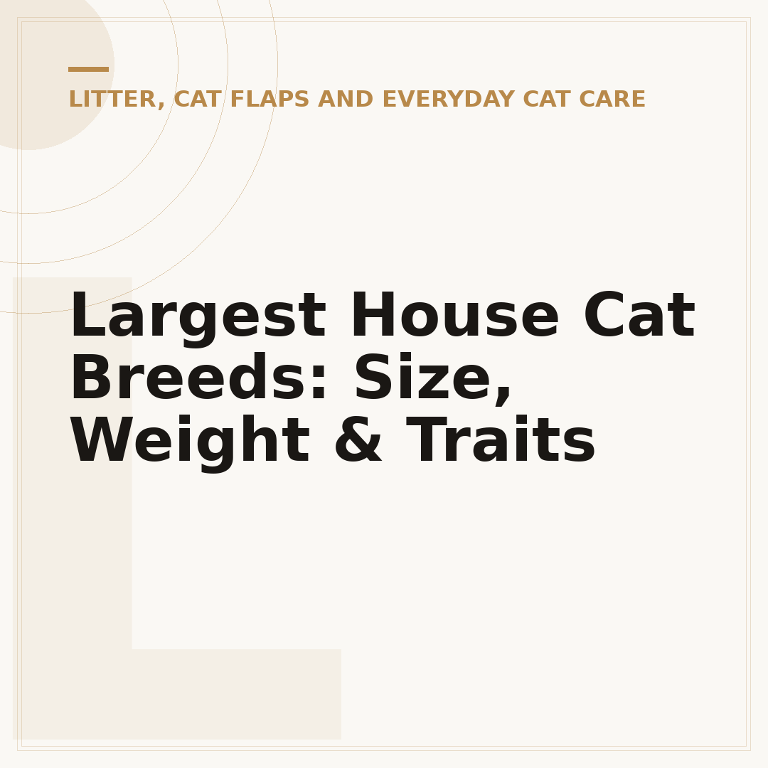 Largest House Cat Breeds: Size, Weight & Traits