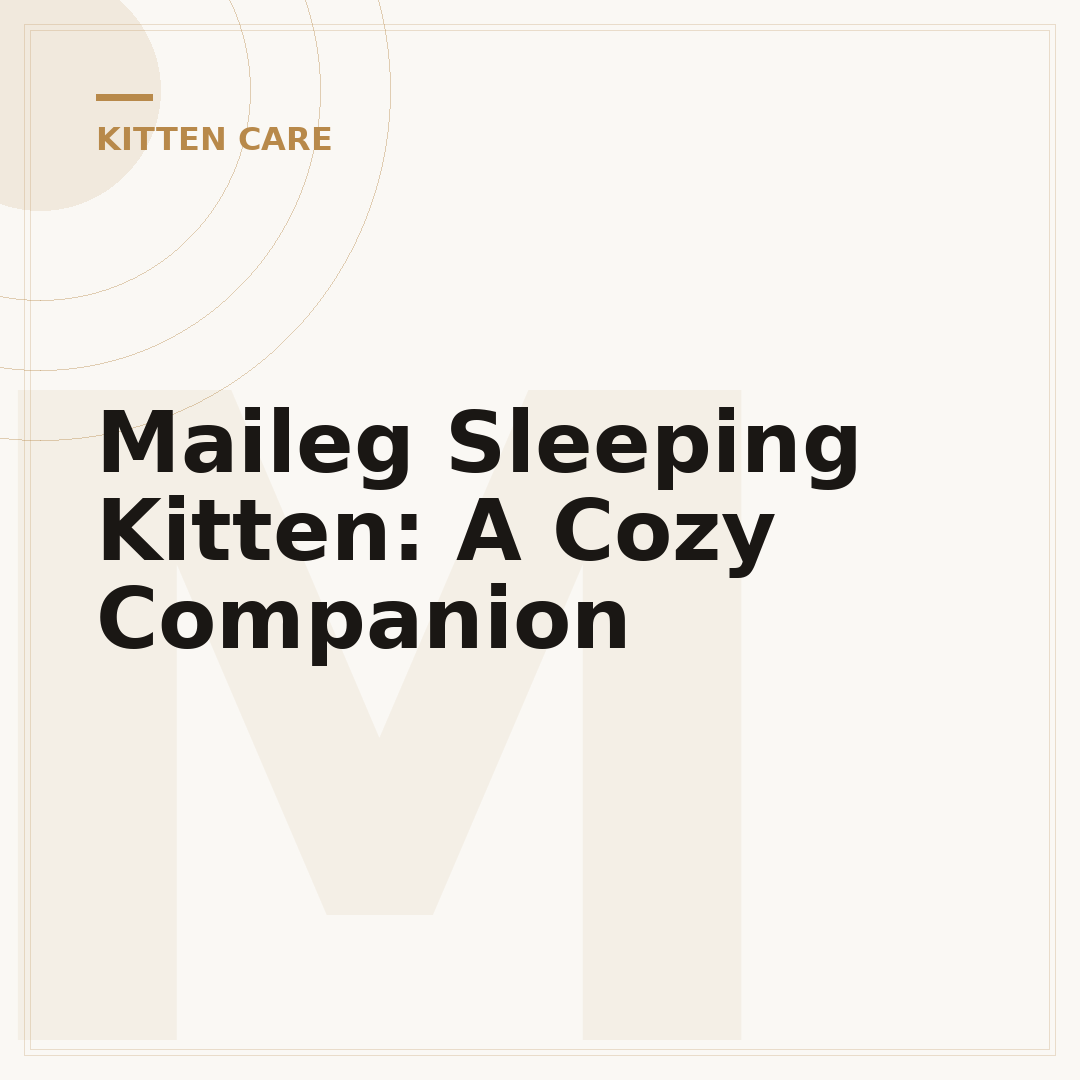 Maileg Sleeping Kitten: A Cozy Companion