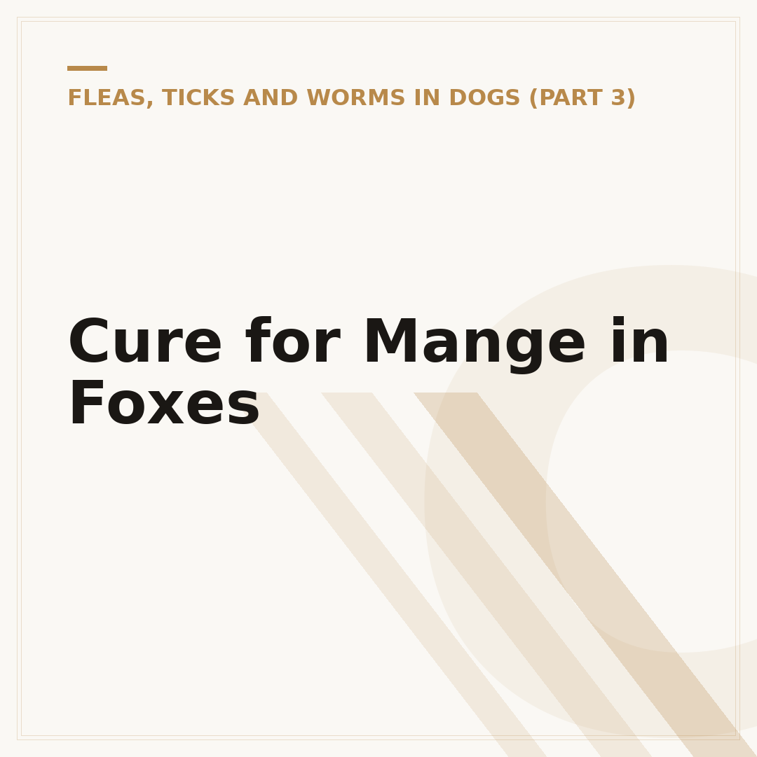 Cure for Mange in Foxes