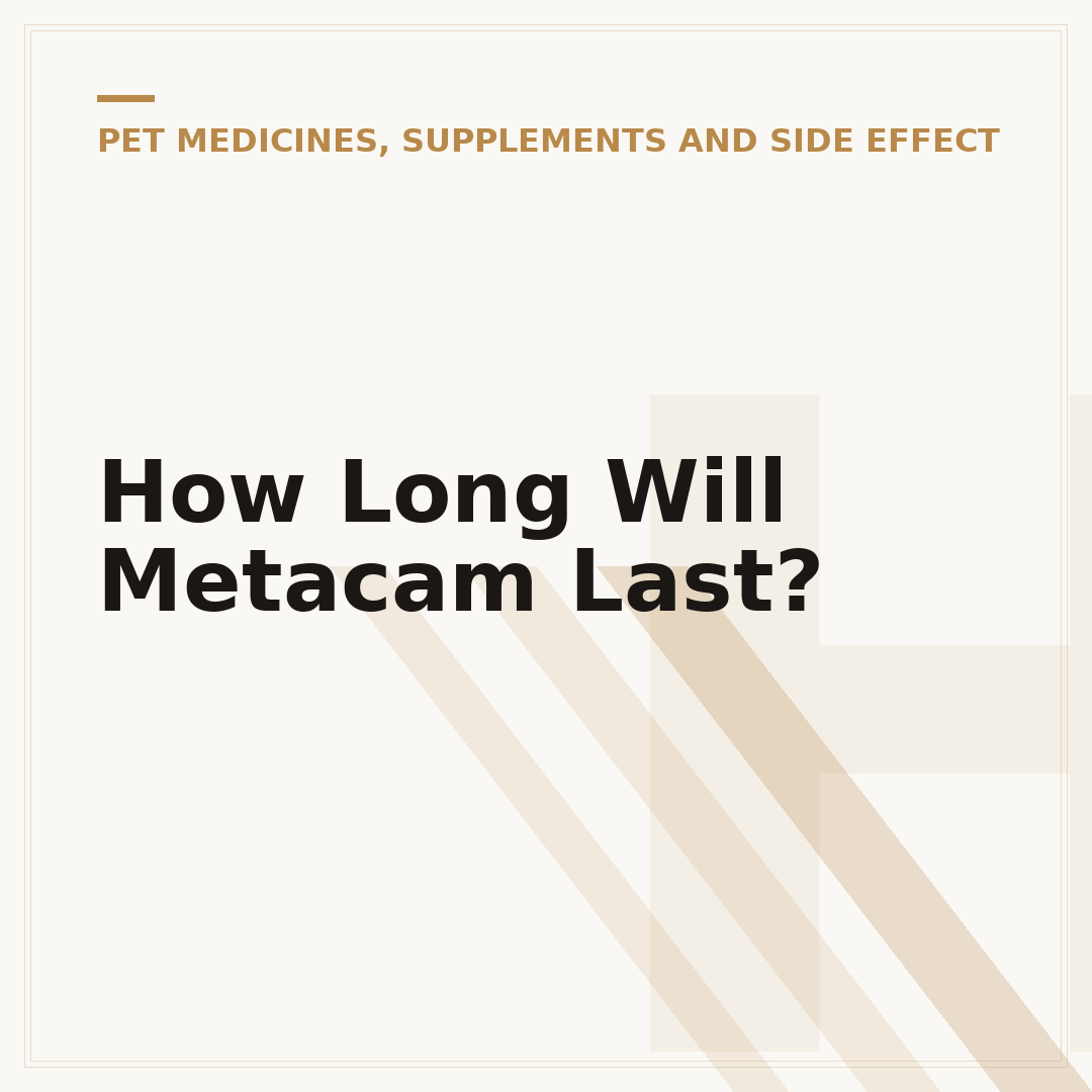 How Long Will Metacam Last?