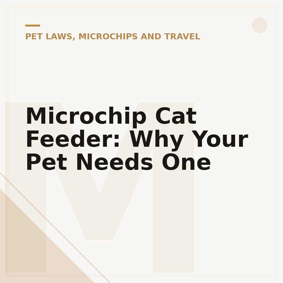 Microchip Cat Feeder: Why Your Pet Needs One